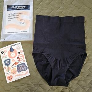 Shapermint Essentials High-Waisted Shaper Panty All Day Every Day in Black M/L
